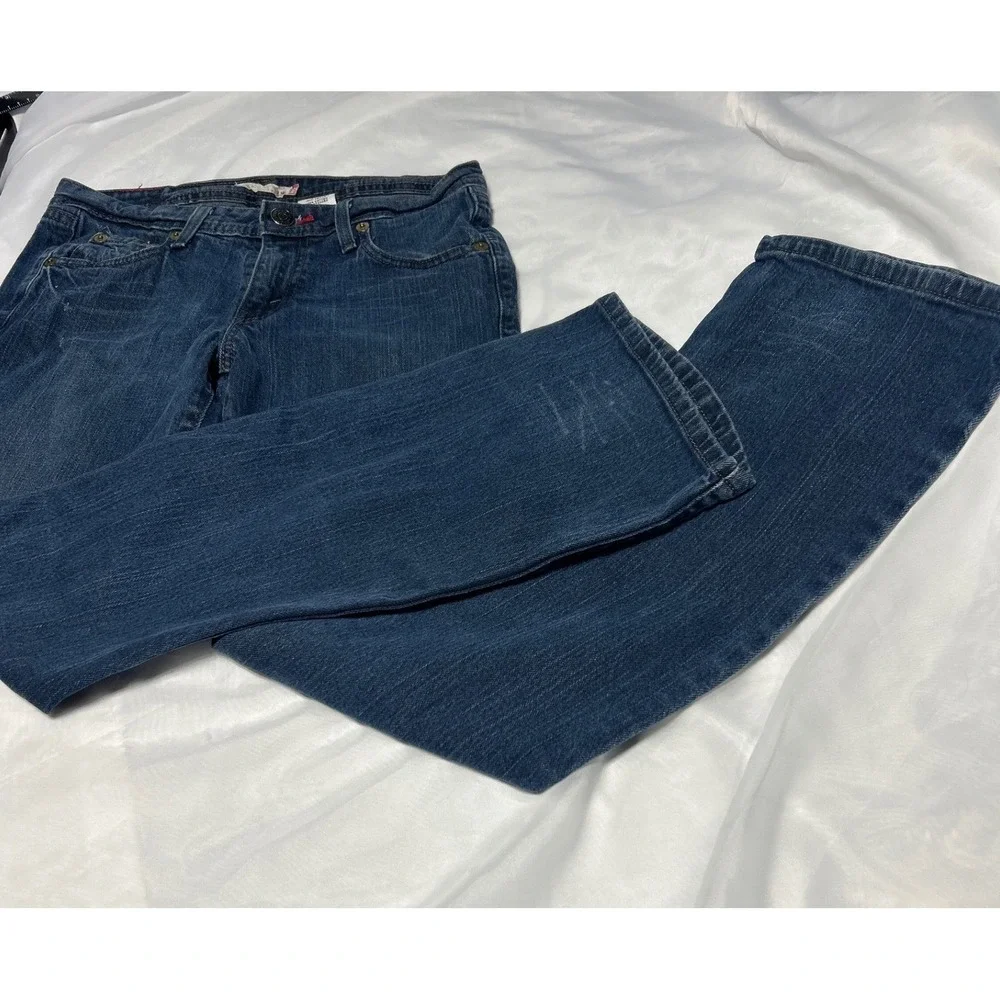 Levi's‎ Bootcut Jeans Women's Dark Wash Denim Low Rise Stretch Casual Size 5